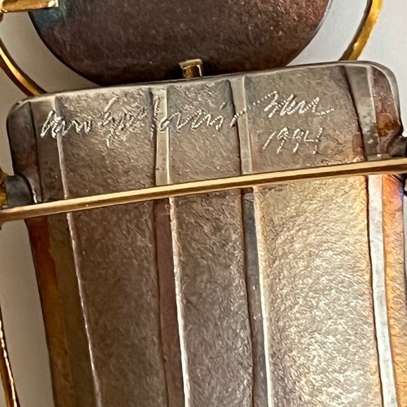 Carolyn Morris Bach Brooch Pendant Sterling Silver and 18K Gold - Picture 15 of 15